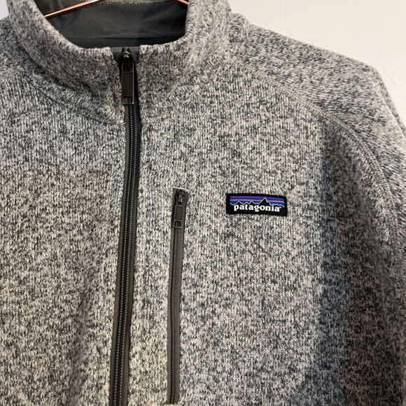 NWT Men's Better Sweater® 1/4-Zip Fleece - Stone Wash - Picture 7 of 9